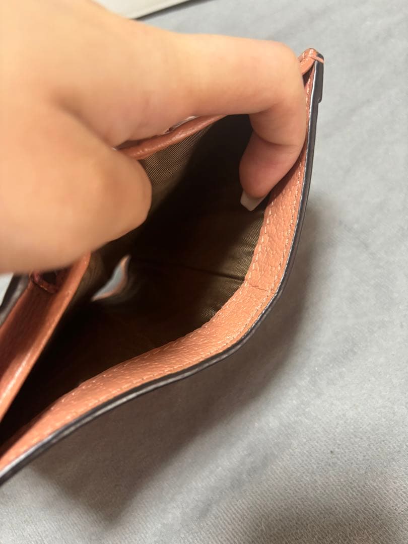 GUCCI 財布 二つ折り財布 オフィディアGG ピンク ウォレット