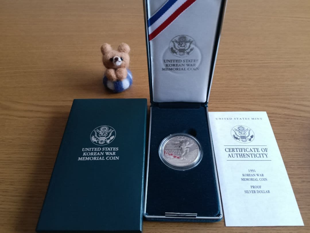 朝鮮戦争追悼記念1＄プルーフ銀貨