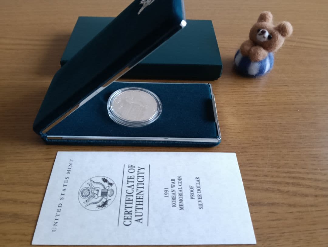 朝鮮戦争追悼記念1＄プルーフ銀貨