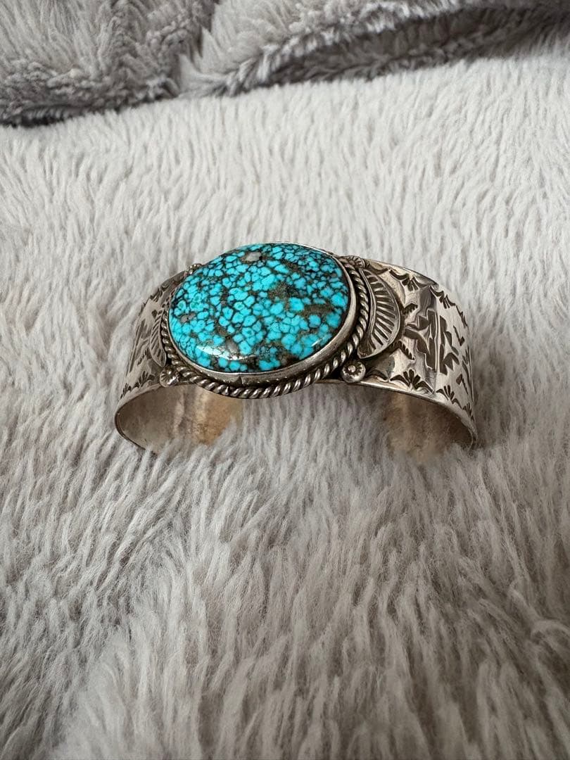 インディアンジュエリー　バングル　silver ターコイズ