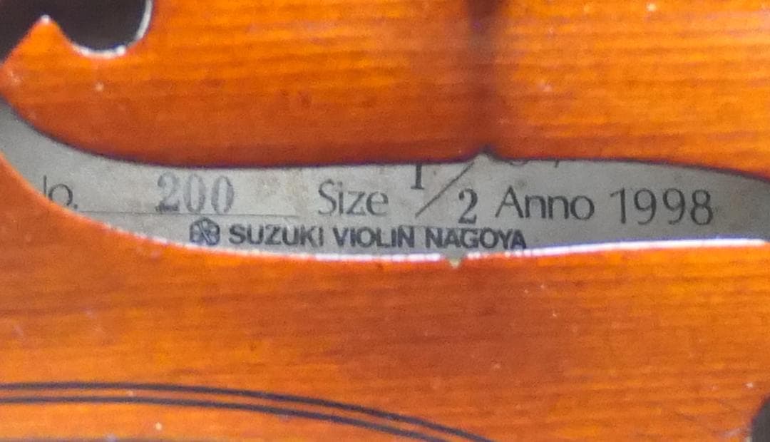 SUZUKI バイオリン no.200 1/2 1998年製
