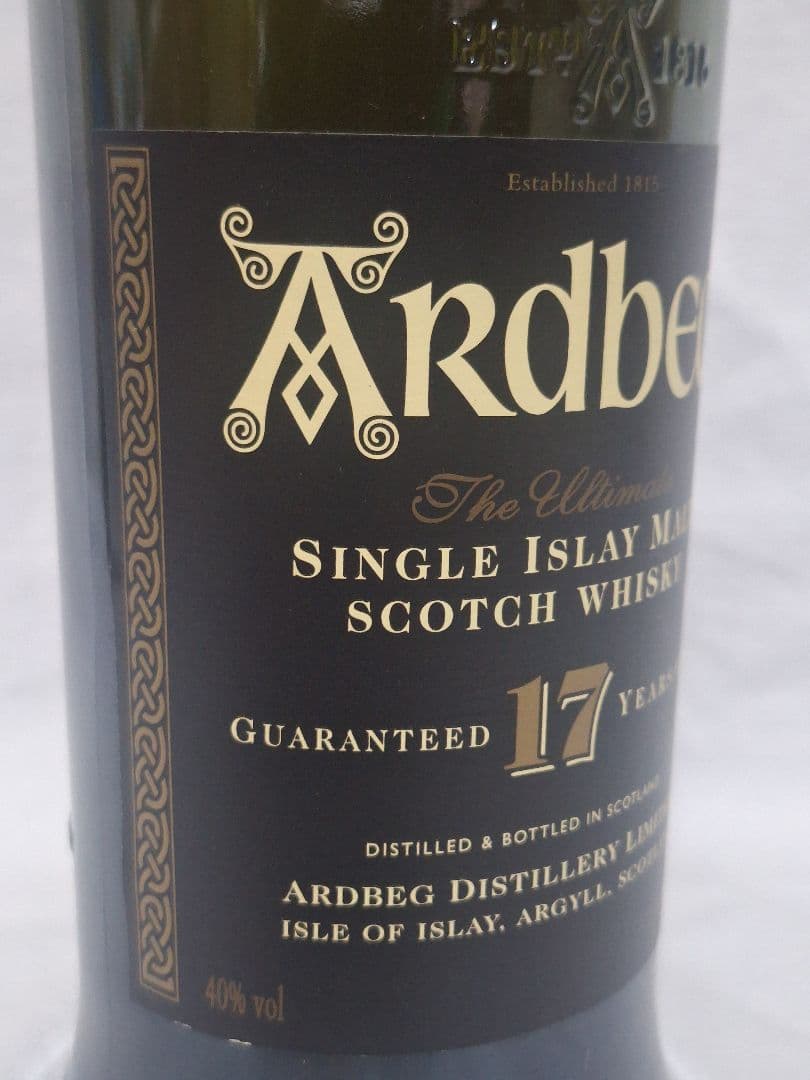 本日のみ値下げ価格！ア－ドベック17年 旧ボトル 90年代流通 激レアウイスキー