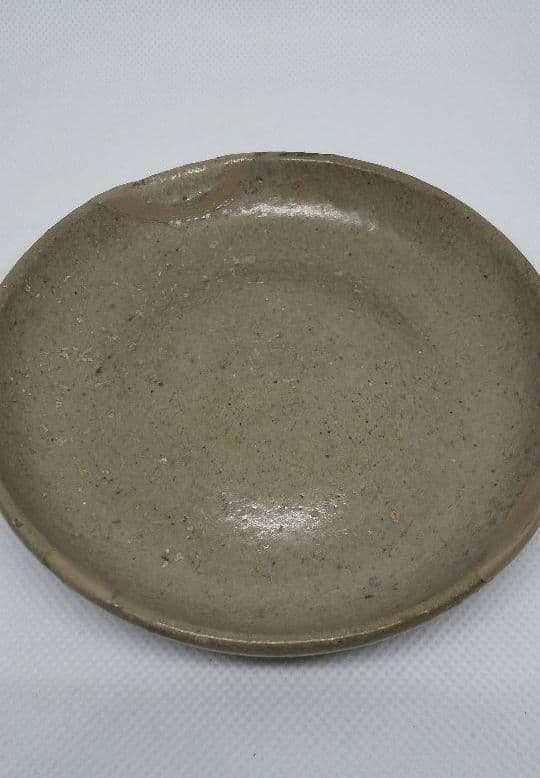 【お値下げ】骨董 無地唐津 平盃(向付)欠け有り