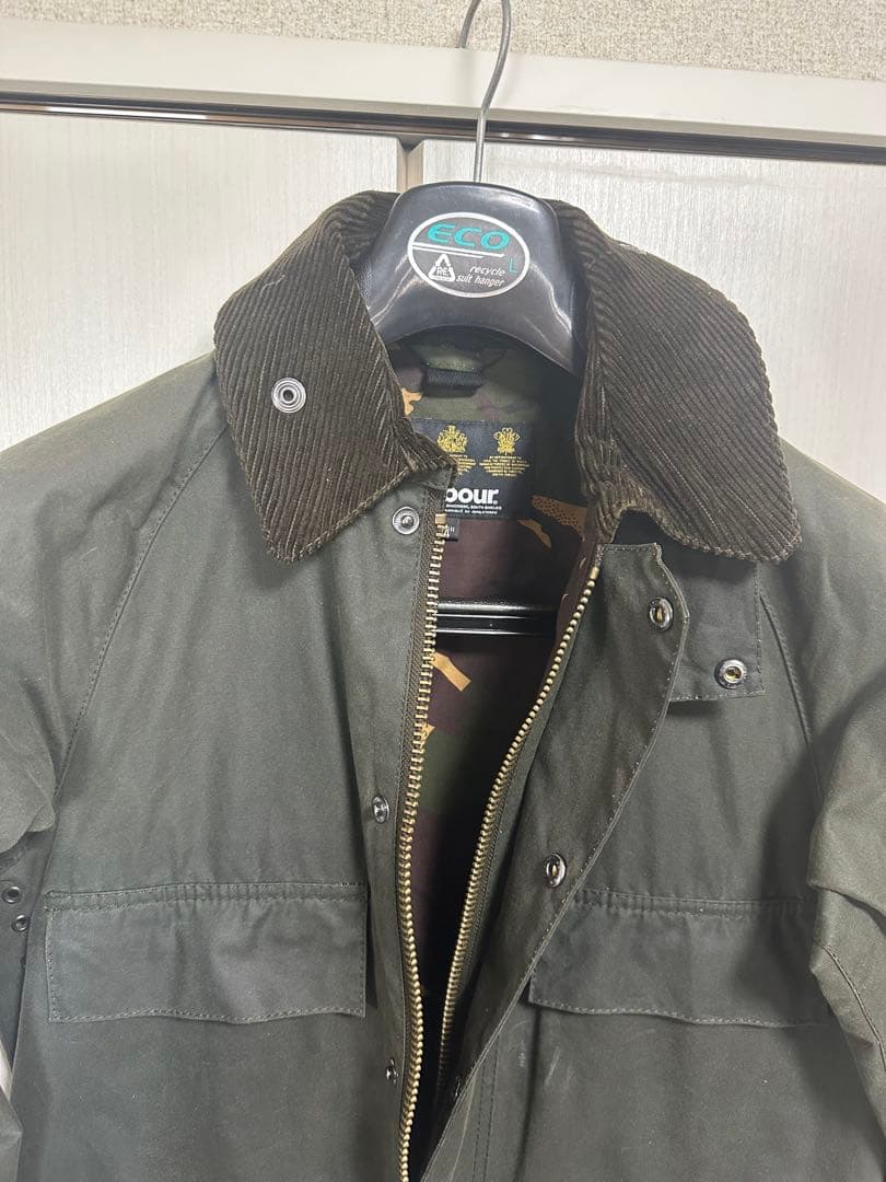 Barbour ハブアー　ダークグリーン　オイルド　ジャケット 34サイズ