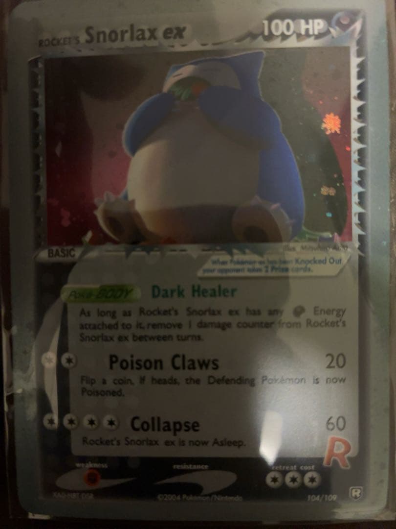 ポケモンカード　R団のカビゴンex ロケット団の逆襲　英語版