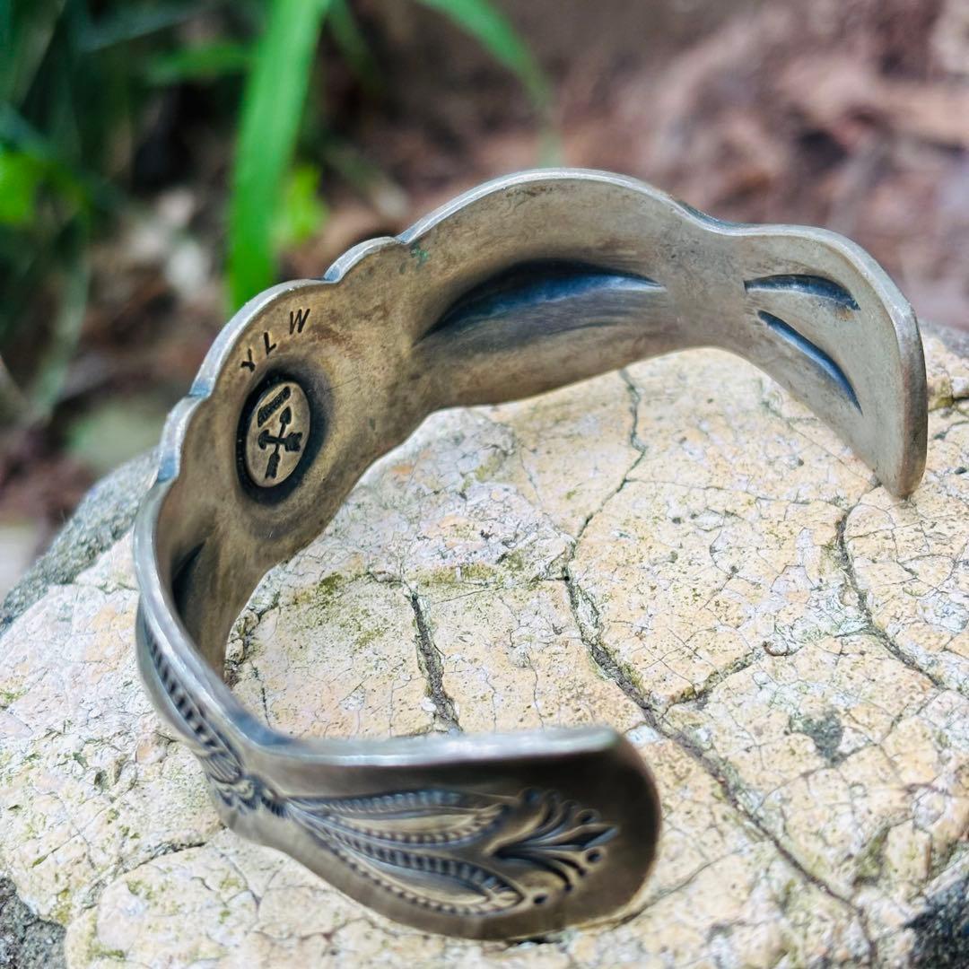 YEALOW クッシュマン　シルバーバングル　ナバホ　navajo インディアン