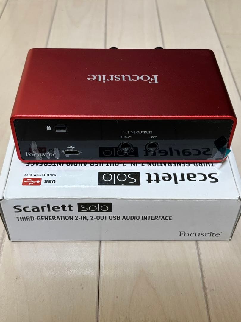 DTM・DAW Focusrite Scarlett Solo (3rd Gen)