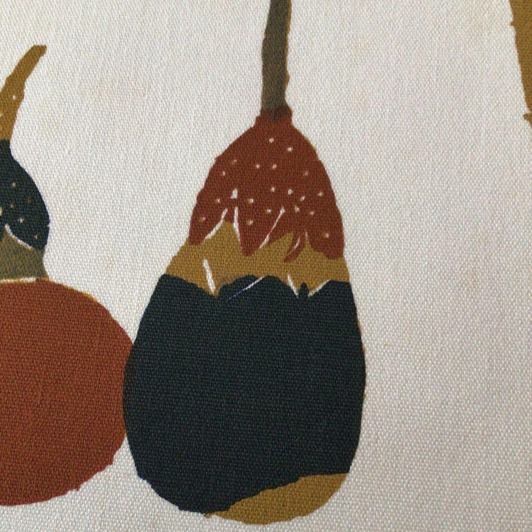 人間国宝　芹沢銈介　型絵染　【茄子】　求龍堂刷　写