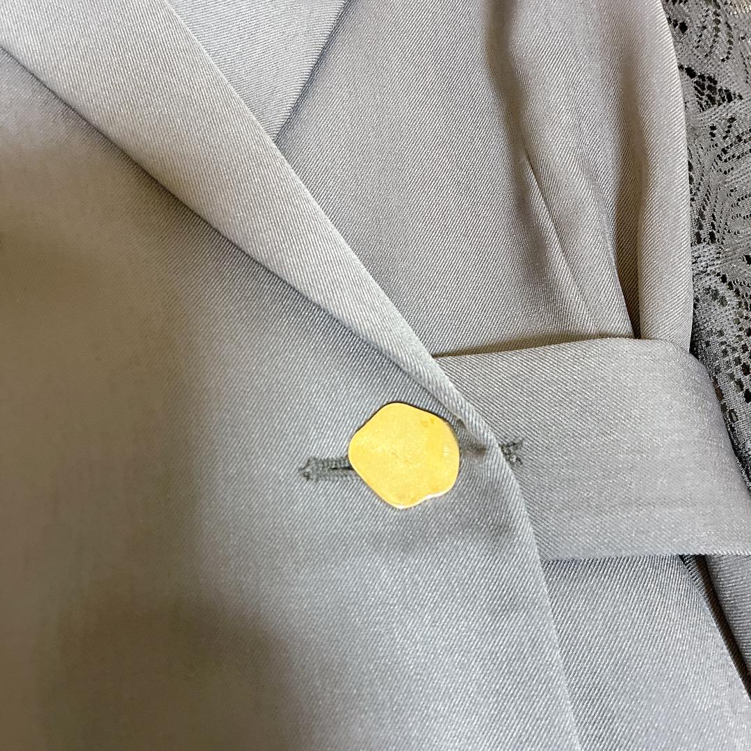 SNIDEL☆二次会 スイッチングレースドレス グレーS〜M相当 オケージョン