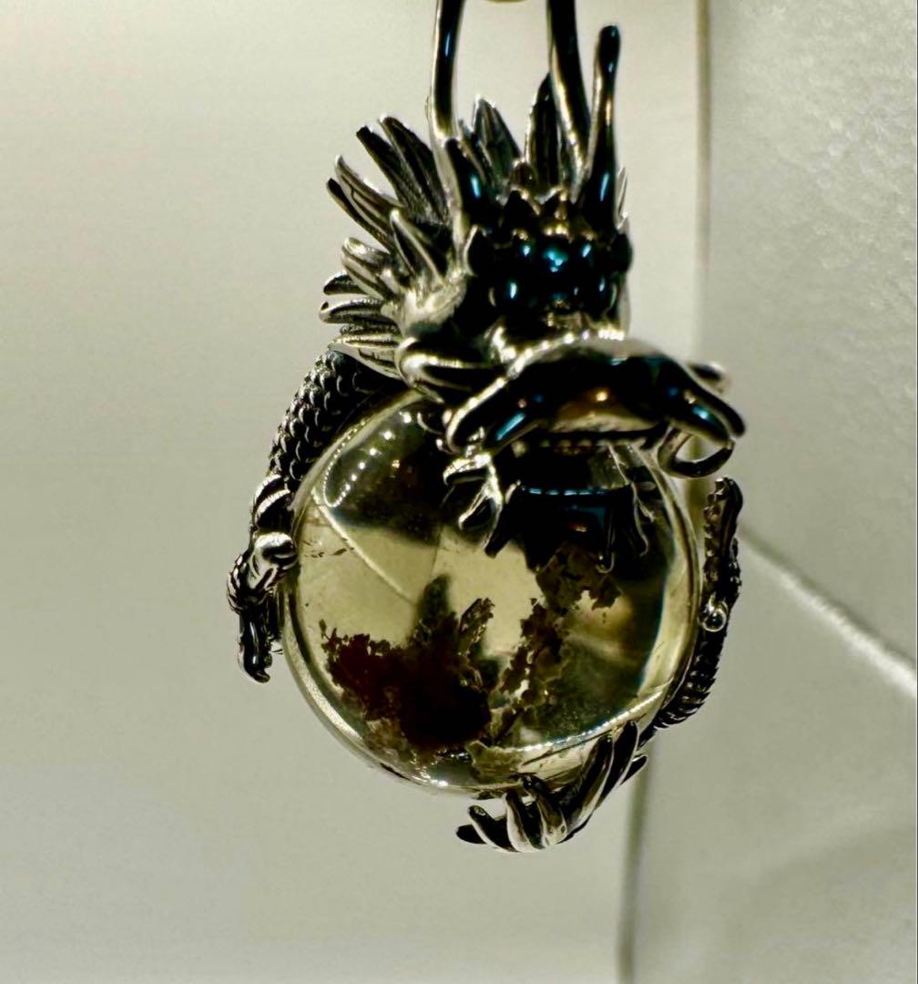 透明感たっぷりのガーデンクウォーツのペンダントトップ　ご希望の方にチェーン無料