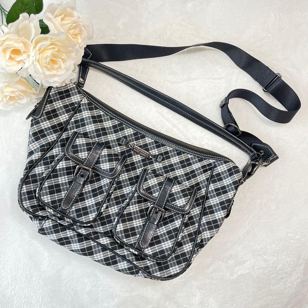 極美品✨バーバリーブルーレーベル ワンショルダーバッグ ノバチェック 2way