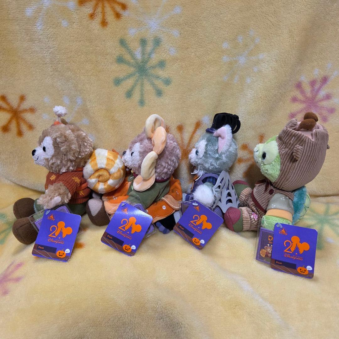 香港ディズニー　ハロウィン　2025　ぬいぐるみ　4体　ダッフィー&フレンズ