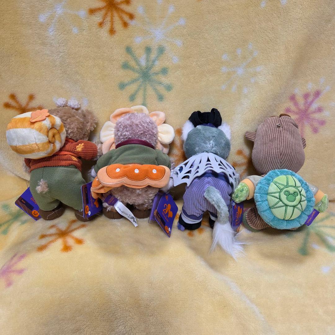 香港ディズニー　ハロウィン　2025　ぬいぐるみ　4体　ダッフィー&フレンズ