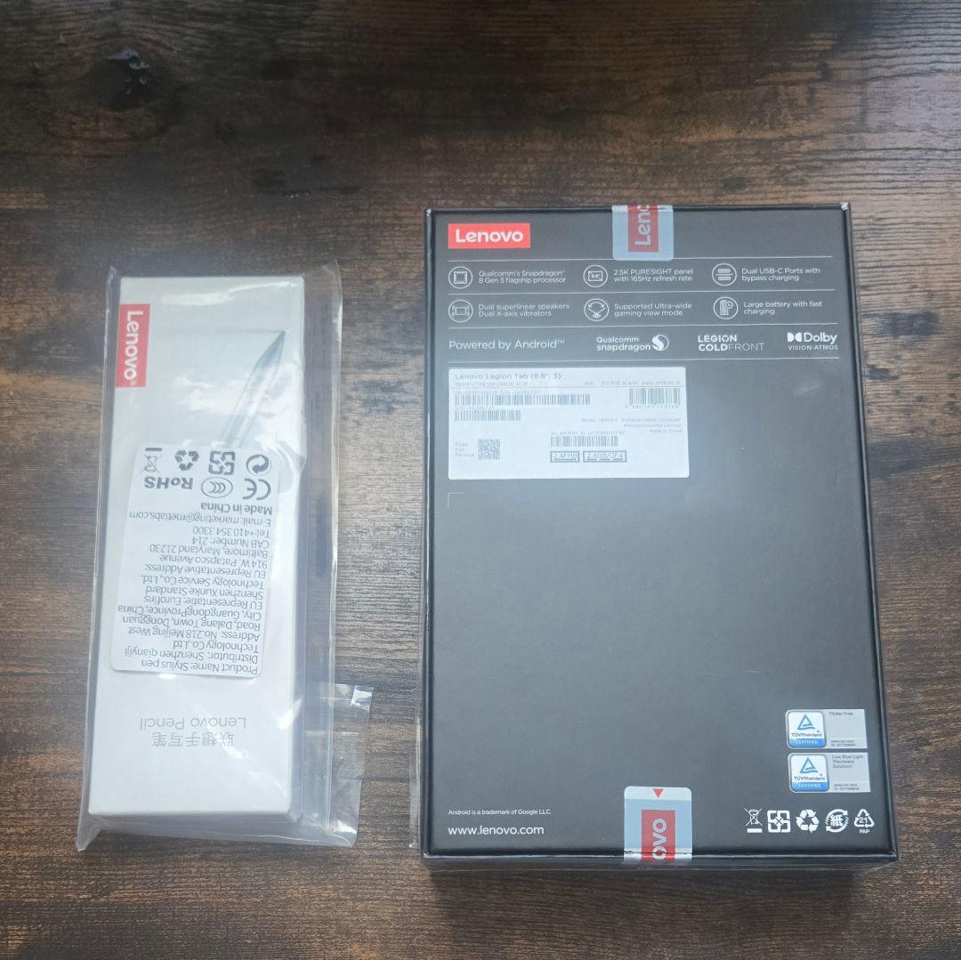 【数回使用】LenovoLegionTab(8.8”, 3)+TabPen