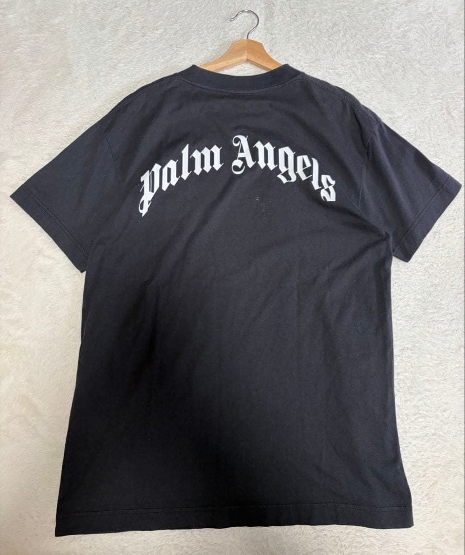 モンクレール×パームエンジェルス アーチロゴ Tシャツ　palm angels