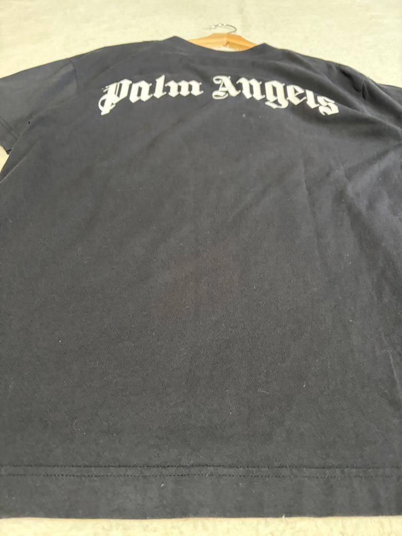 モンクレール×パームエンジェルス アーチロゴ Tシャツ　palm angels