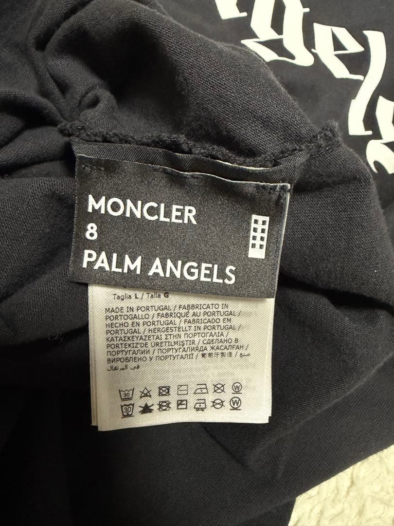 モンクレール×パームエンジェルス アーチロゴ Tシャツ　palm angels