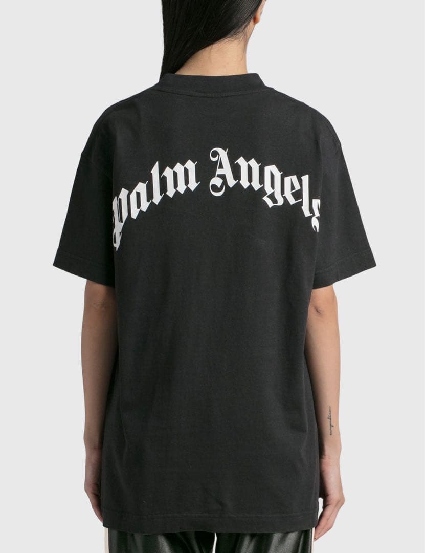 モンクレール×パームエンジェルス アーチロゴ Tシャツ　palm angels