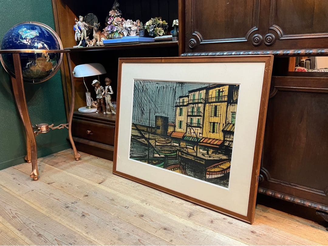 ベルナール・ビュッフェ サントロペ風景 額縁 インテリア アート