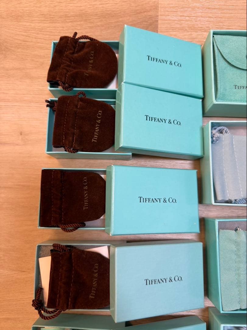 TIFFANY＆CO. ティファニー 空箱17個、巾着/保存袋16枚