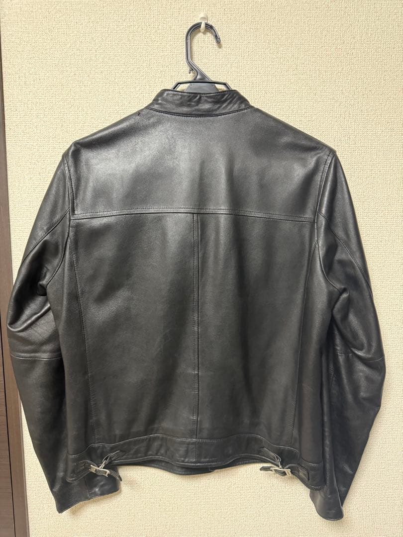 BURBERRY BLACK LABEL レザーライダースジャケット Lブラック