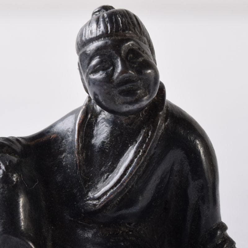 中国　古銅　チベット仏　仏像　人物像など　紙鎮　置物　6点まとめて　C　7455