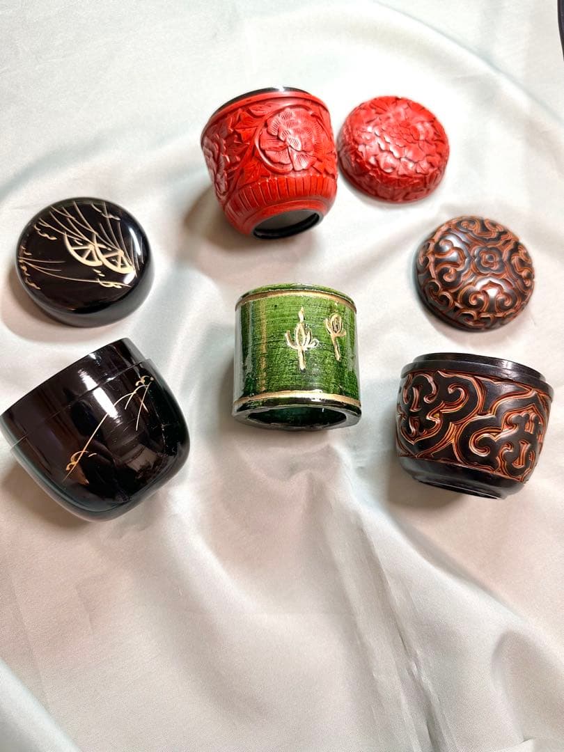 茶道具 棗 と蓋置　4点