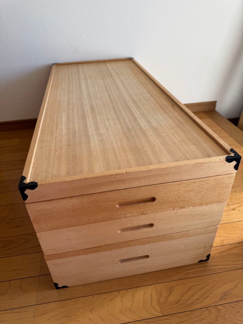 桐製 衣装ケース 3段 桐箱 桐ケース