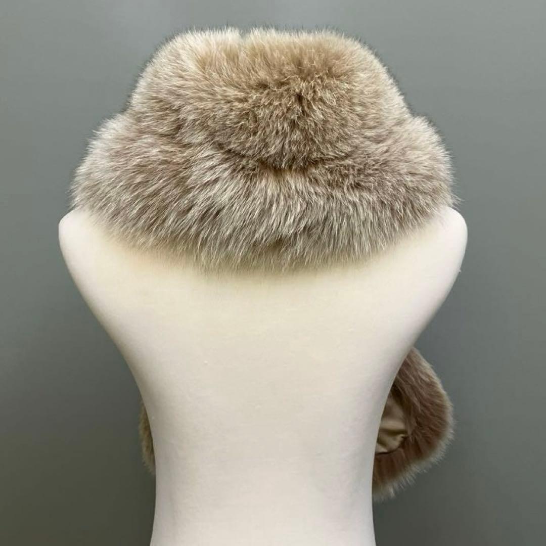 《美品》サガフォックスSAGA FURS フォックスマフラー　ふわふわ　219
