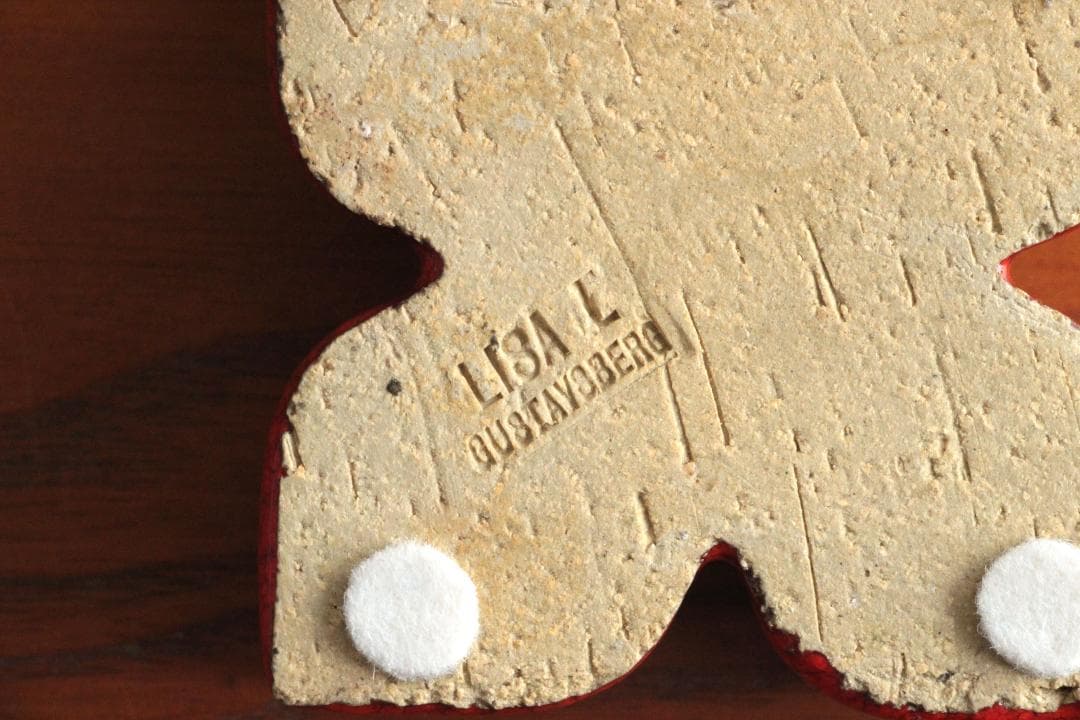 Lisa Larson リサラーソン キャンドルスタンド 赤4