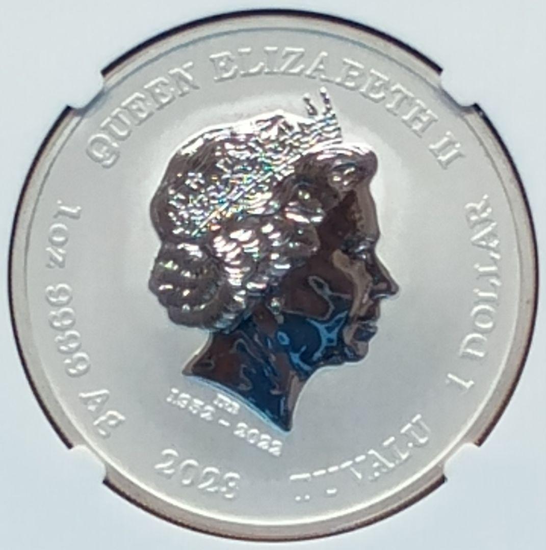 2023 ツバル James Bond 007 1ドル銀貨 NGC MS70FR