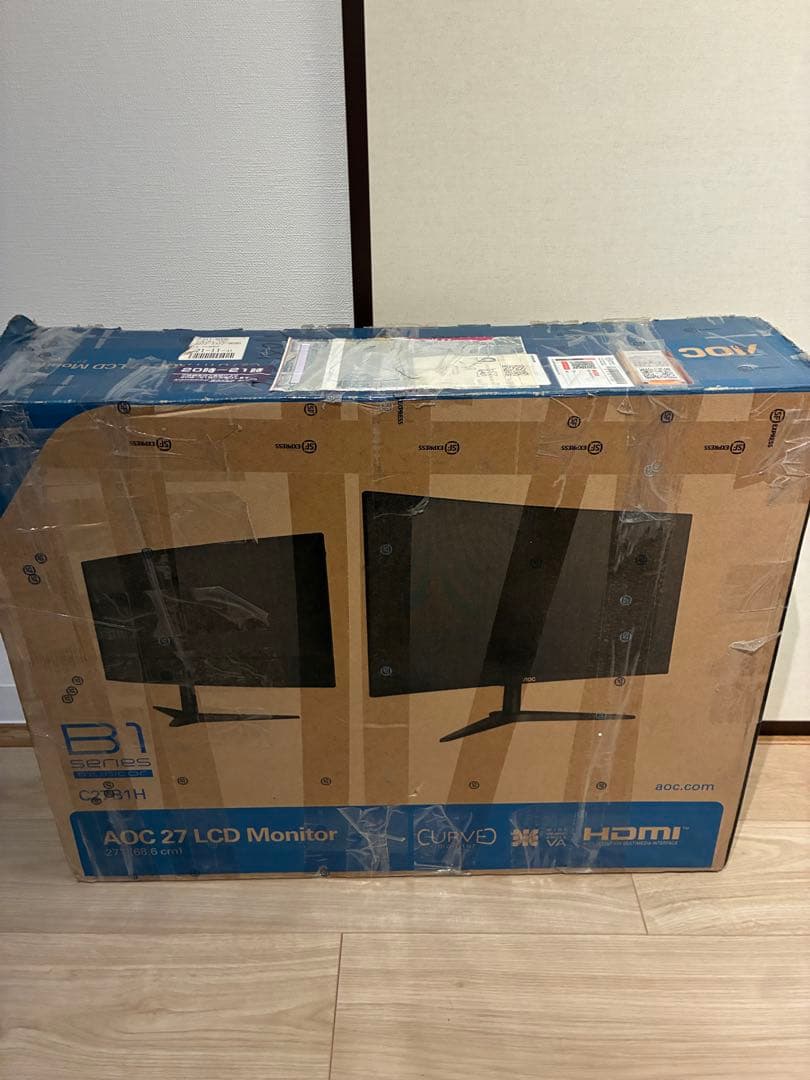 [正常品] AOC 27 LCD 湾曲モニター C27B1H