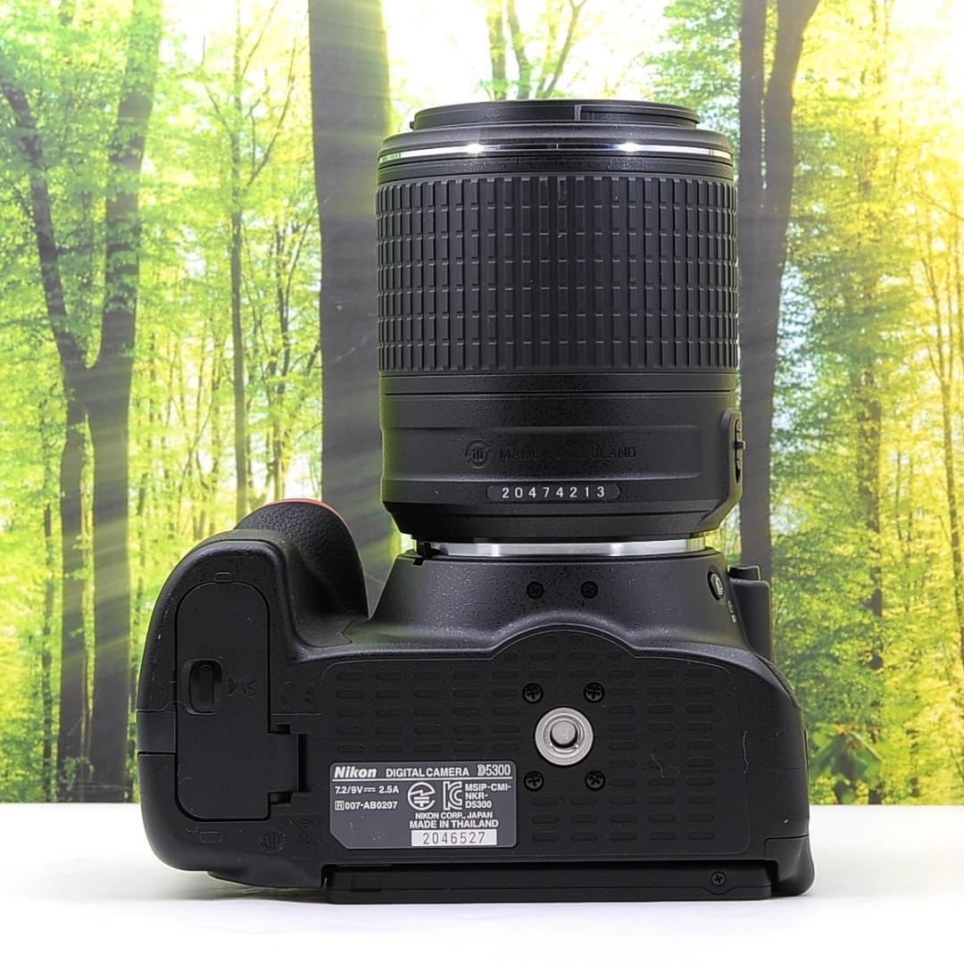 ショット数2665枚！WiFi機能付☆ニコン D5300 望遠レンズセット☆