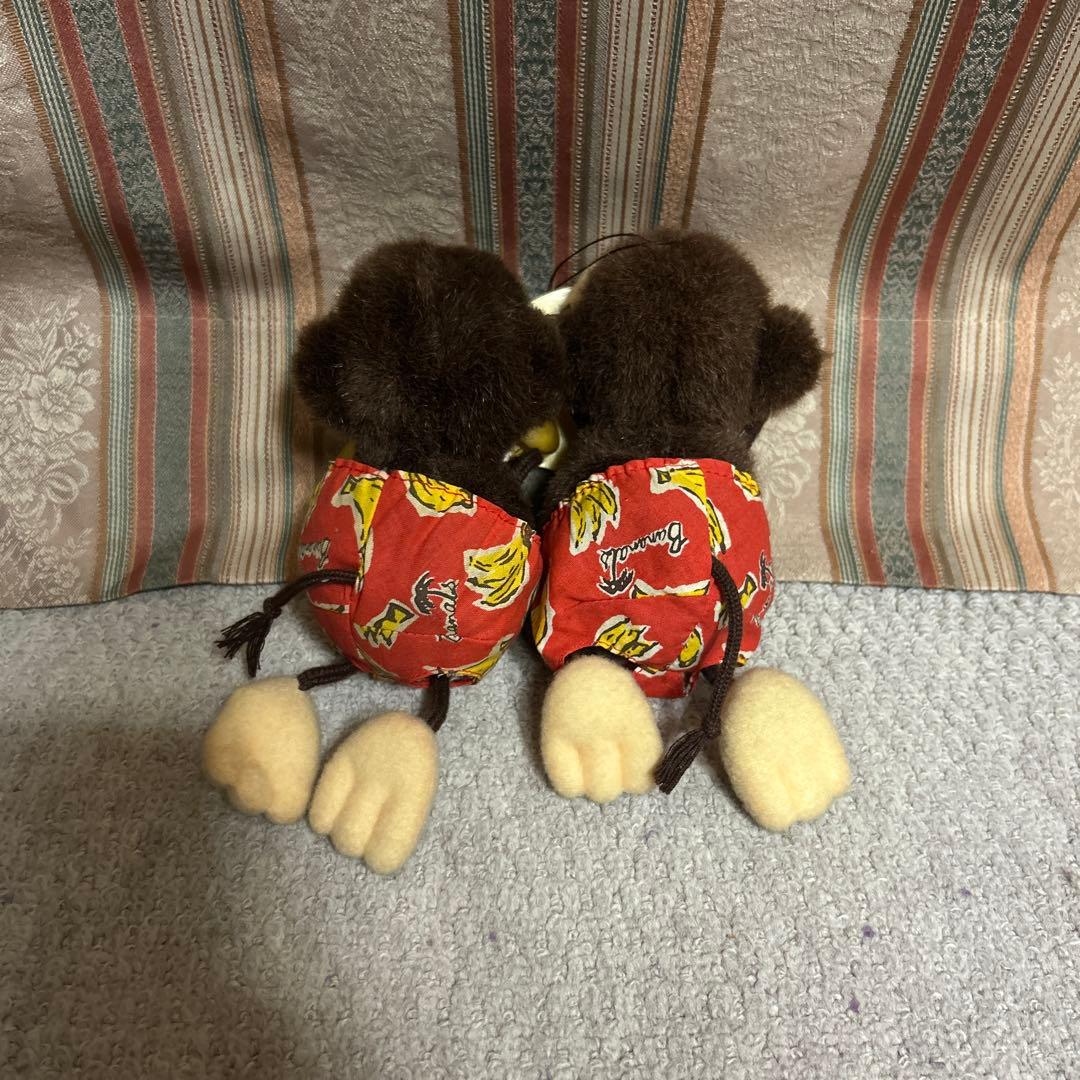 昭和 レトロ ぬいぐるみ 猿 バナナ 吸盤 かわいい 5体