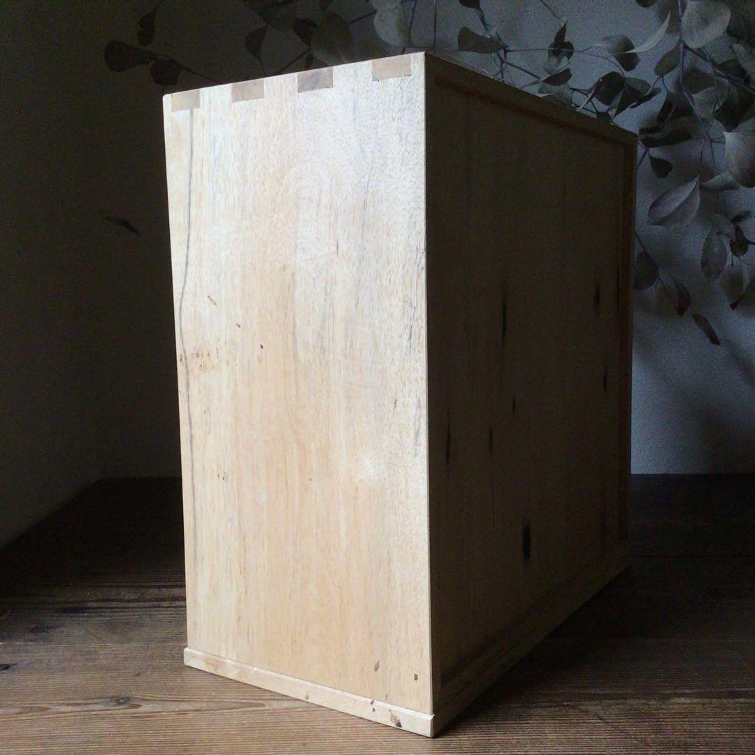 D*n様 No3724 黒柿無垢　茶箱　高さ38.5cm 茶道具　器局　茶箪笥