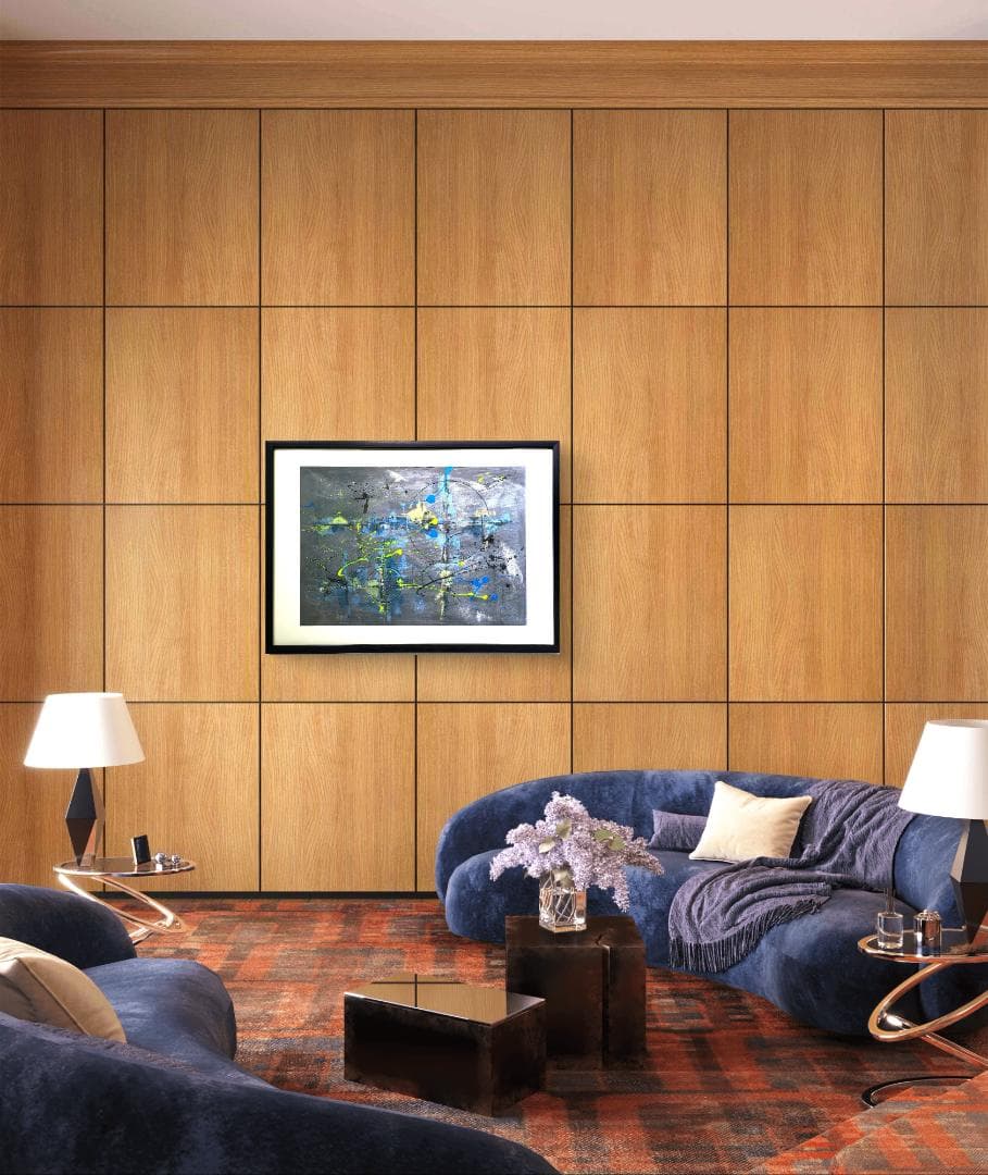 絆 / 抽象画 77×56㎝ B2 額縁セット 原画1点のみ モダンアート