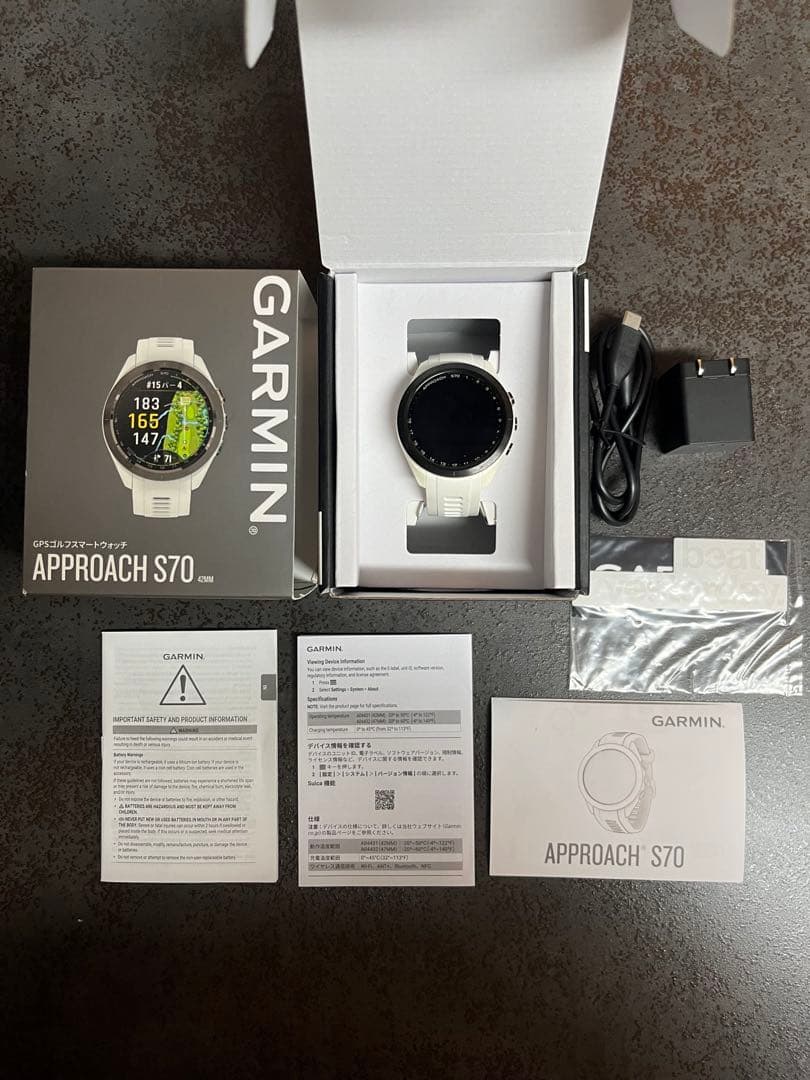 GARMIN APPROACH S70 42mm GPSゴルフウォッチ