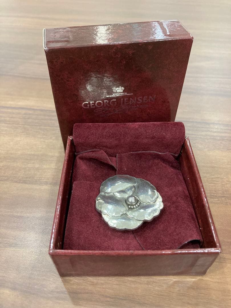 美品 ジョージジェンセン ブローチ フラワー 113 ヴィンテージ 925