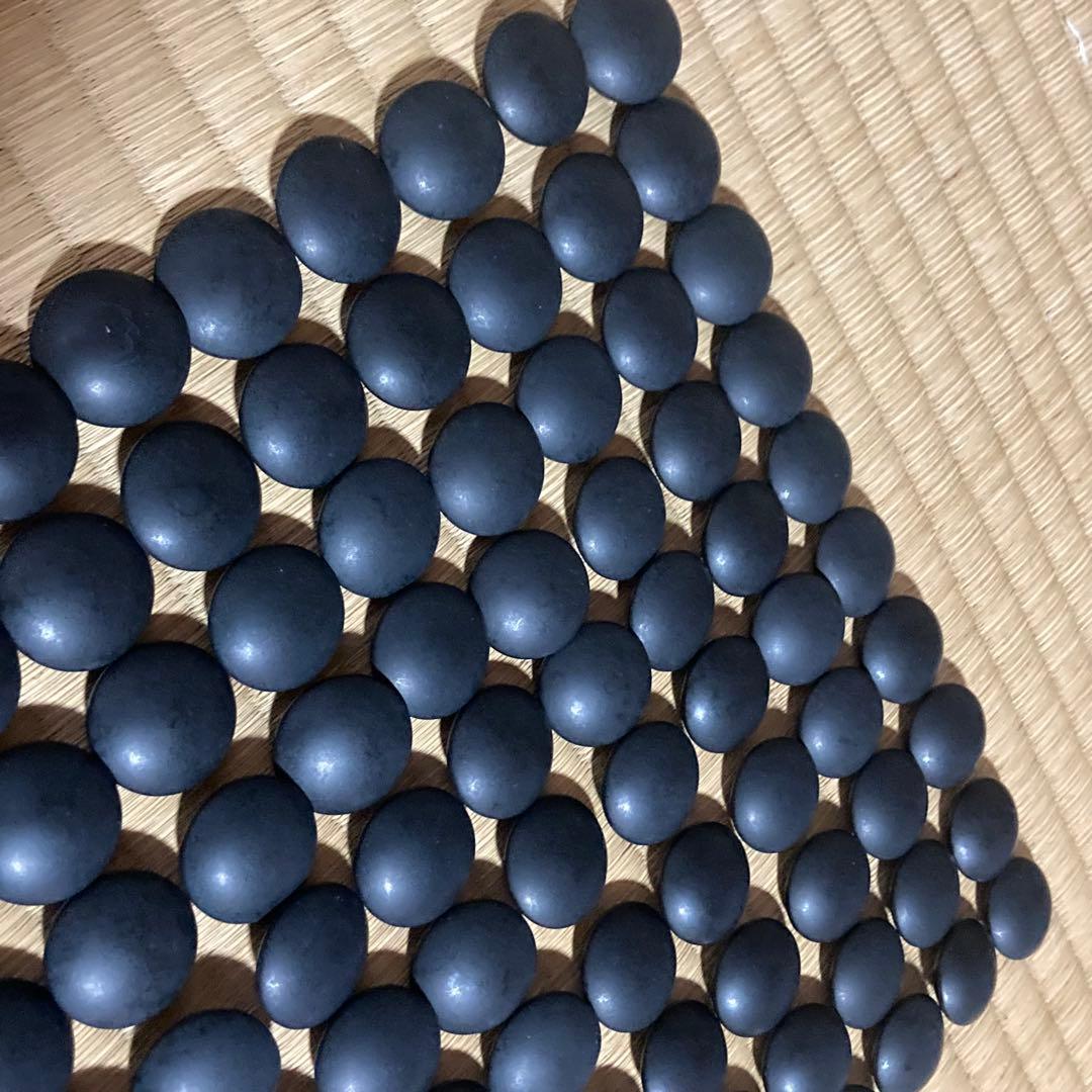 囲碁　碁石　蛤　蛤碁石　 本蛤 那智黒　白×181 黒×181 34号