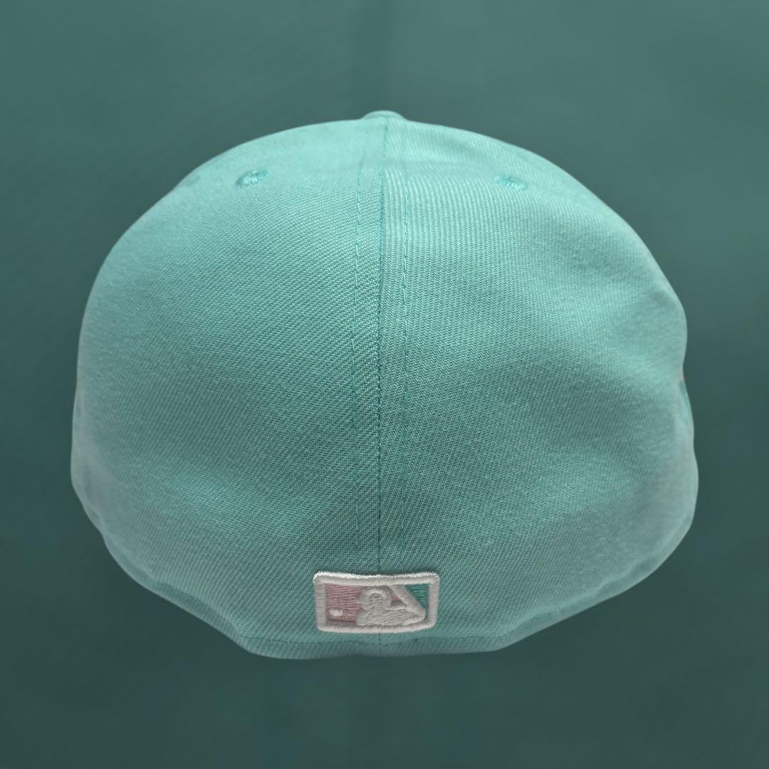 極希少　newera ターコイズブルー　ジュエリーカスタム　1/4