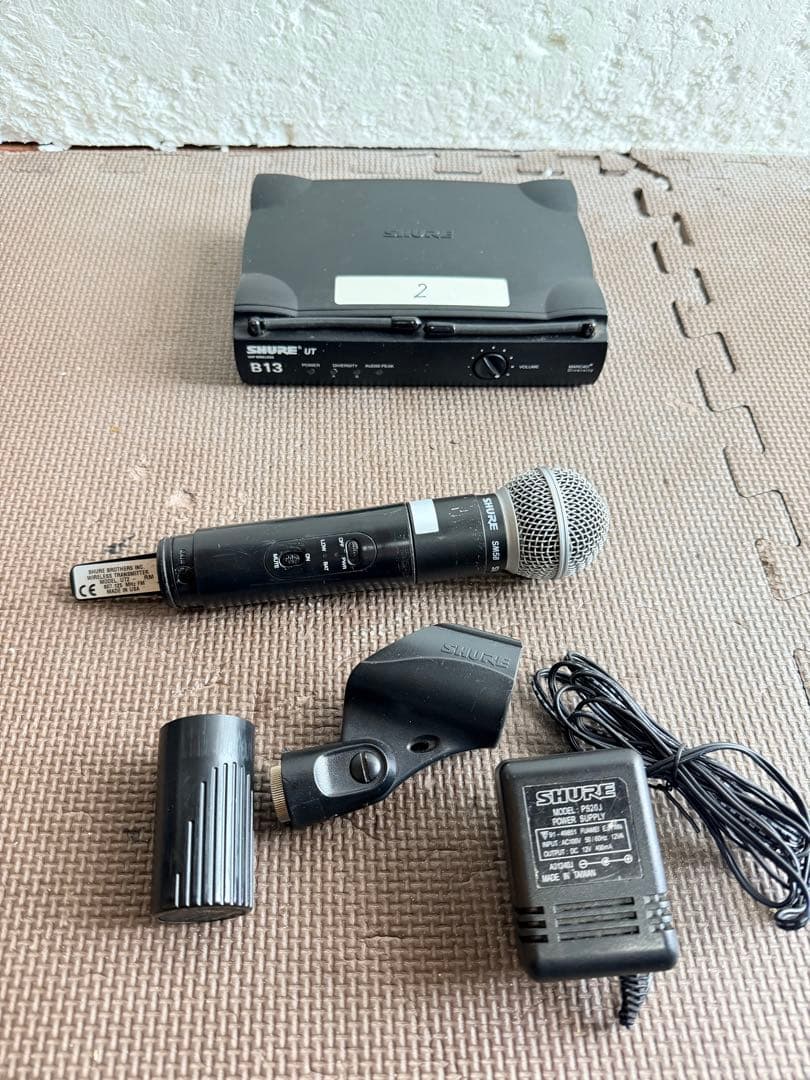 Shure ut4/ut2-Sm58 マイク、動作確認済み、usa 製。