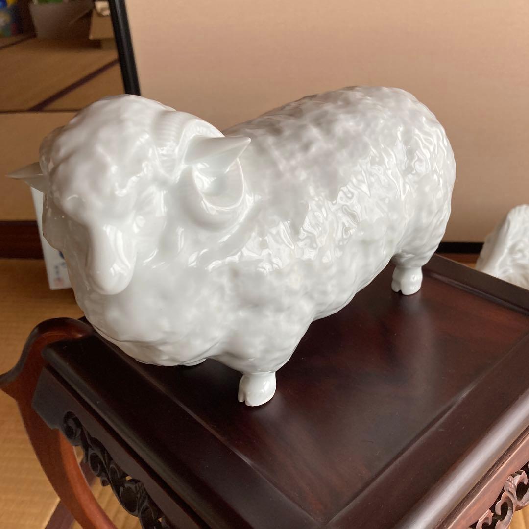 有田焼　白磁　12干支　置物セット