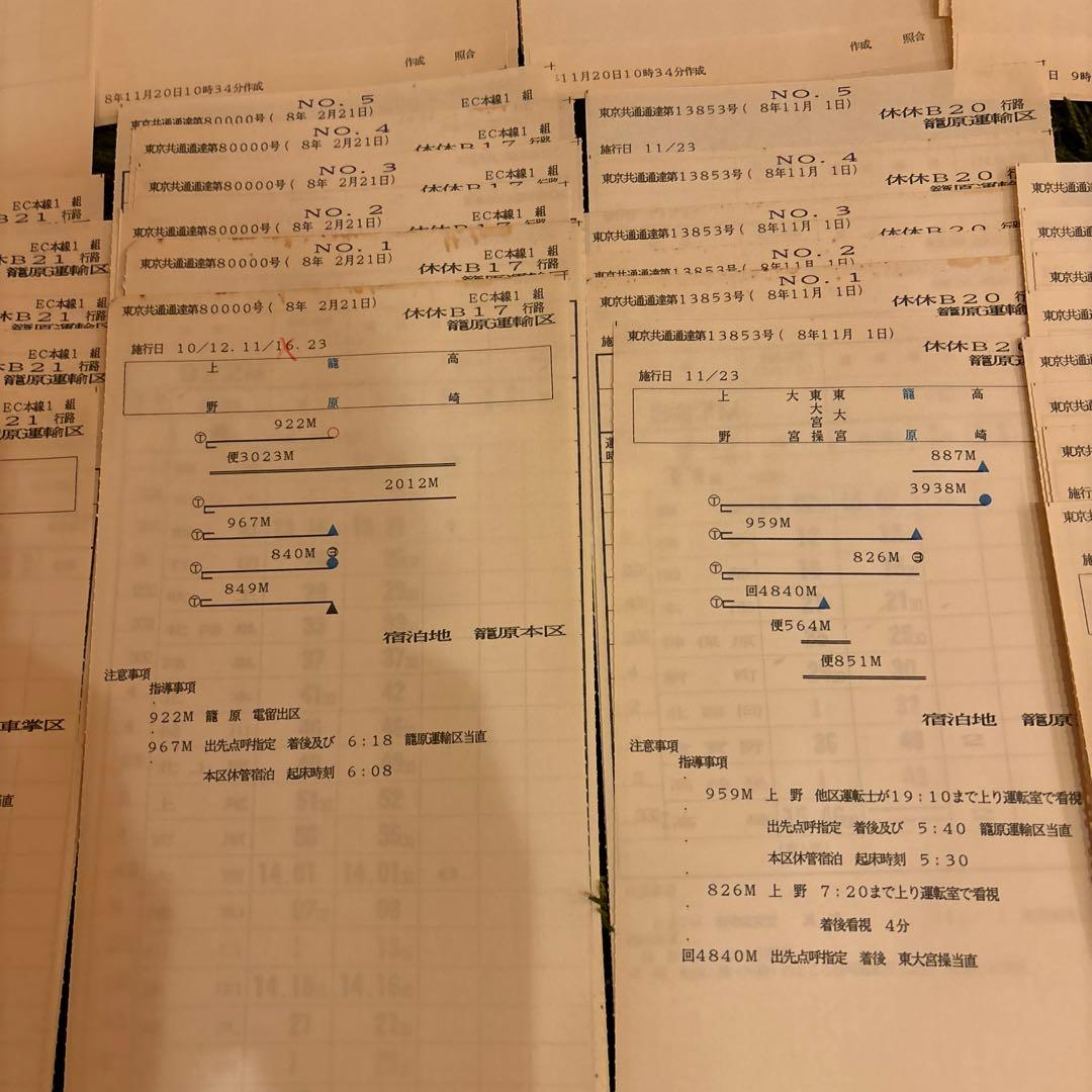 鉄道スタフ　籠原区　13行路