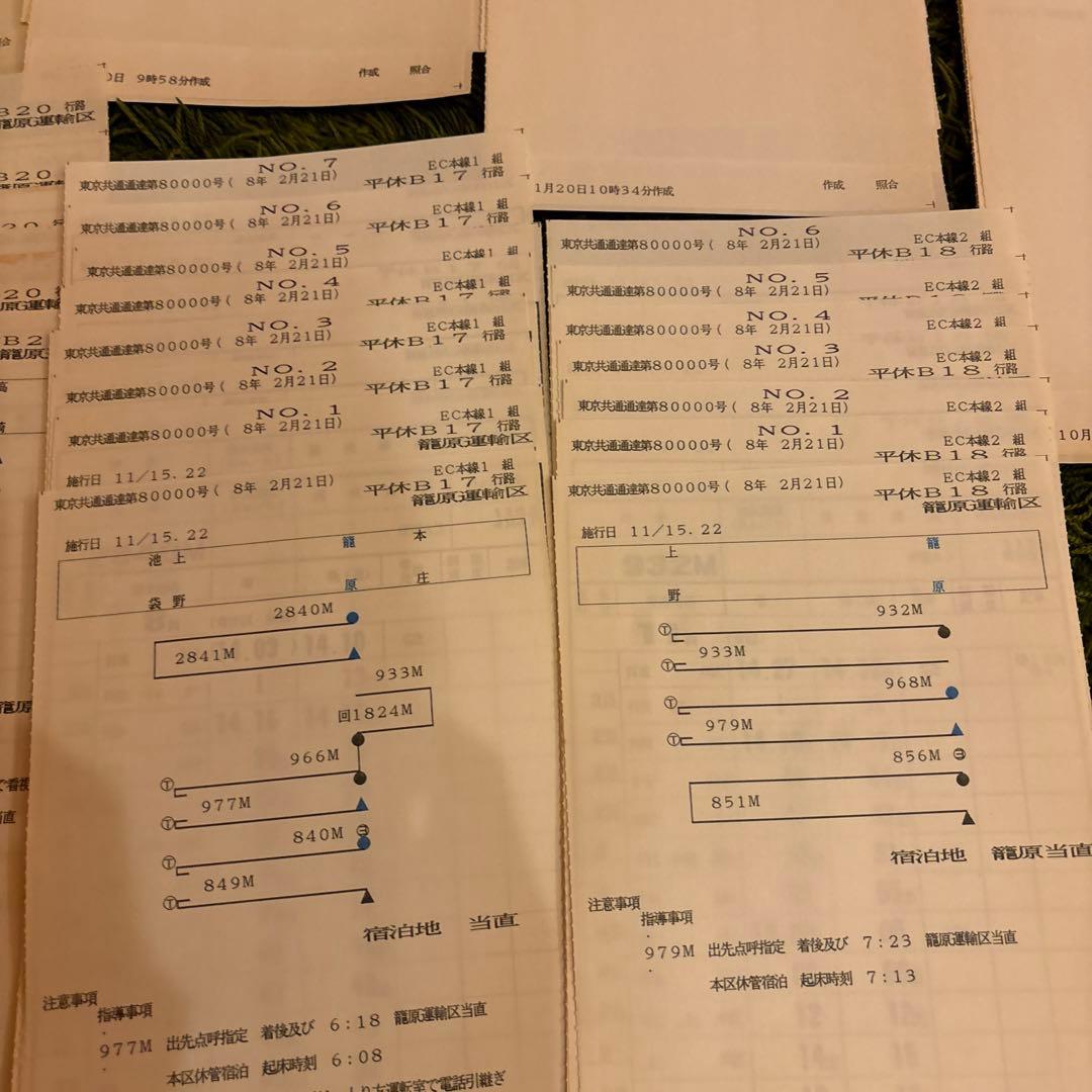 鉄道スタフ　籠原区　13行路