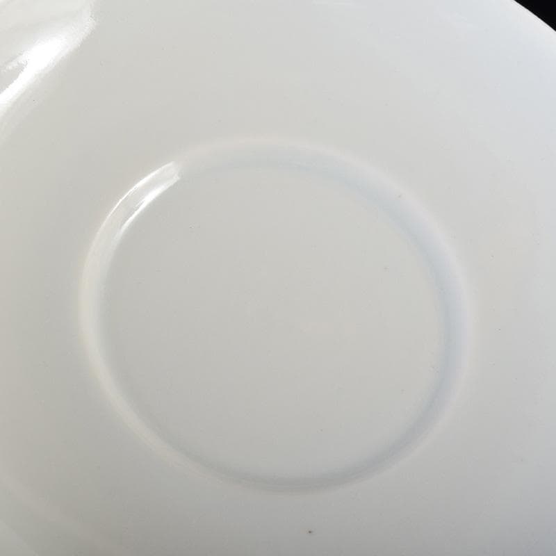 和食器　京焼　御室焼　北村和善作　白磁　吸茶碗　十二客　共布共箱　C　7485