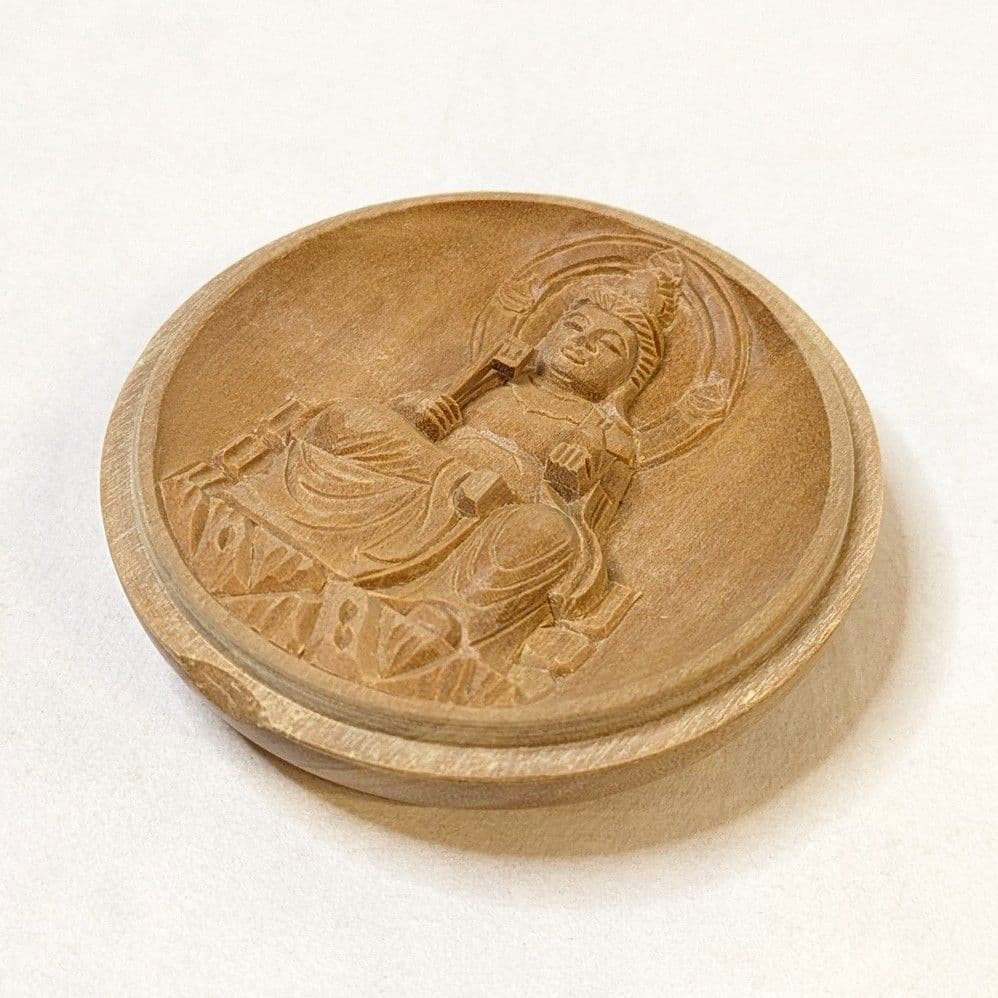 【フォロー割・新品】 香合仏　七面天女　白檀　仏龕　懐中仏　吉祥天女