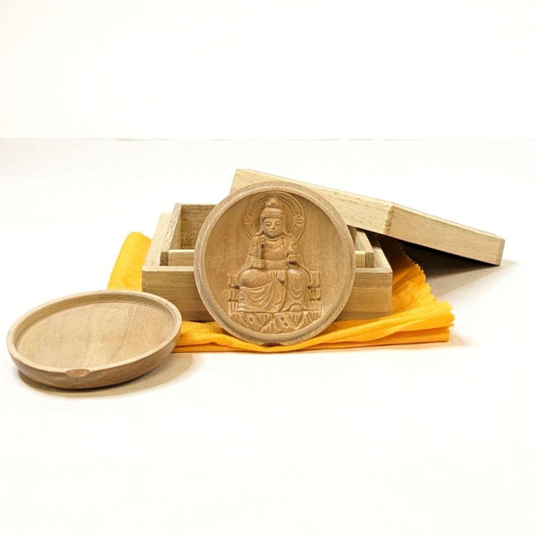 【フォロー割・新品】 香合仏　七面天女　白檀　仏龕　懐中仏　吉祥天女