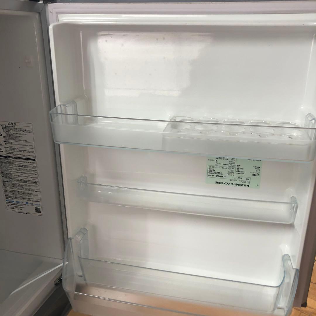 【美品】TOSHIBA　ノンフロン冷凍冷蔵庫　GR-K33S　2017年製　H