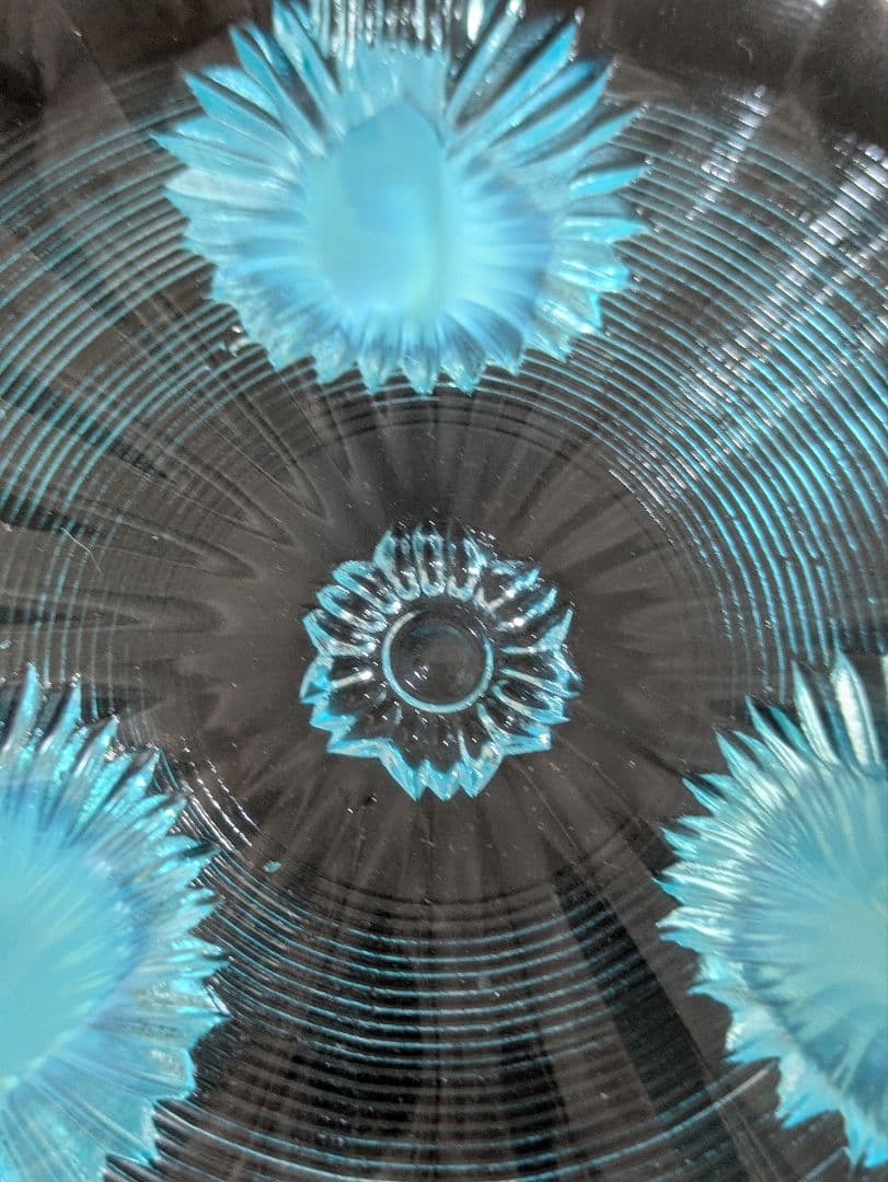 ヴィンテージMosser Glass　ラージサイズ　脚付きベリーボウル 　刻印