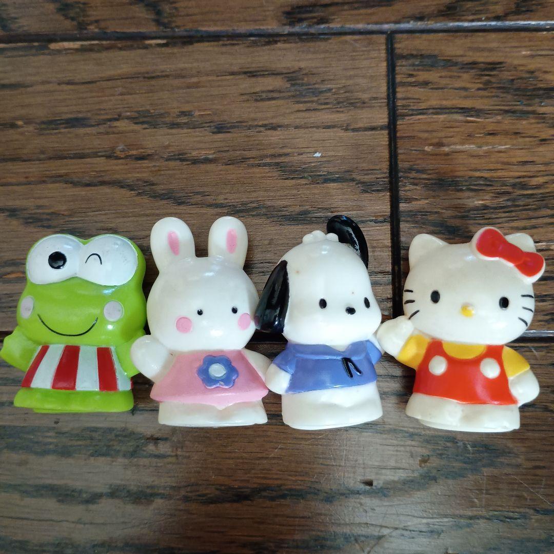 激レア　ハローキティ　けろけろけろっぴ　ポチャッコ　ソフビ 4体　平成レトロ